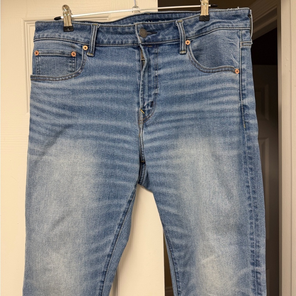 American Eagle Outfitters Men’s AE AirFlex+ Skinny Jeans 36x30 Blue High Stretch - Picture 3 of 13